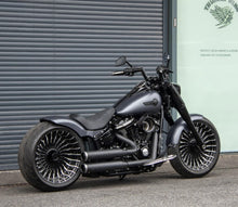 Load image into Gallery viewer, Hoprousa 3D Custom Motorcycle Blade Cast Forged Front Wheels with Hubs For 2018-2024 Harley Softail Fat Boy