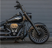 Load image into Gallery viewer, Hoprousa 3D Custom Motorcycle Blade Cast Forged Front Wheels with Hubs For 2018-2024 Harley Softail Fat Boy