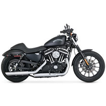 Load image into Gallery viewer, Vance & Hines Twin Slash 3" Round Slip Ons Sportster Chrome
