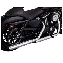 Load image into Gallery viewer, Vance & Hines Twin Slash 3" Round Slip Ons Sportster Chrome