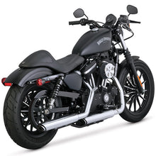Load image into Gallery viewer, Vance & Hines Twin Slash 3" Round Slip Ons Sportster Chrome