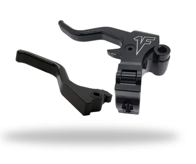 1FNGR Easier Pull Clutch + Brake Lever Combo | Black - 2014+ Sportster