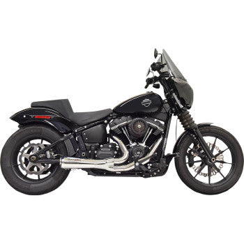 BASSANI XHAUST The Ripper Short Road Rage 2-into-1 Exhaust System - Chrome