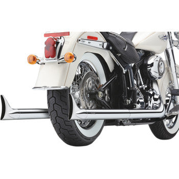 COBRA True Dual Exhaust - Fishtail - '97-'06 Softail