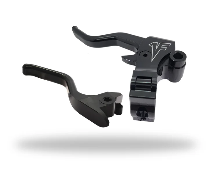 1FNGR Easier Pull Clutch + Brake Lever Combo | Black - 2015+ Softail