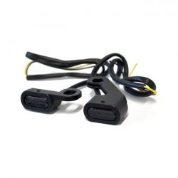 FASTLINE, BELOW BAR LED TURN SIGNAL SET. BLACK Softail